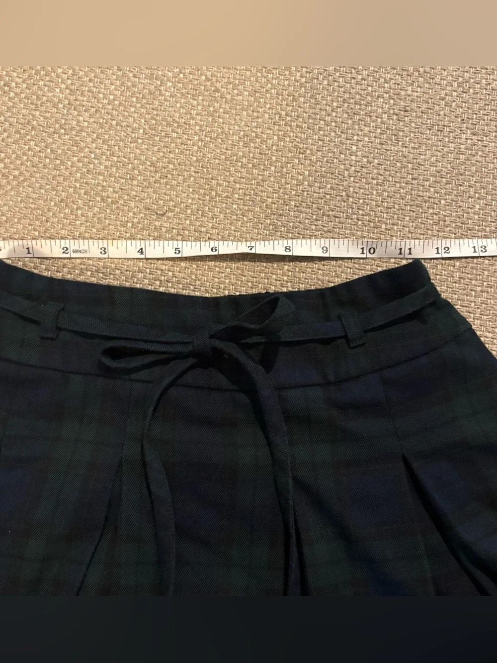 Y2K Hollister Micro Mini Skirt XS Pleated Plaid Pockets School Girl Preppy Acade